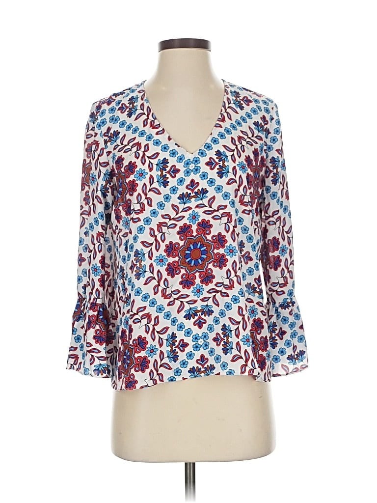 ADRIENNE VITTADINI Pre-owned 3/4 Sleeve Blouse In Blue