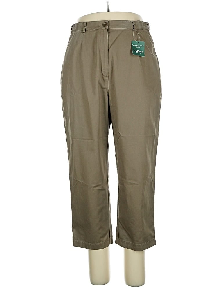 Pre-owned L.l.bean Khaki Pant In Green