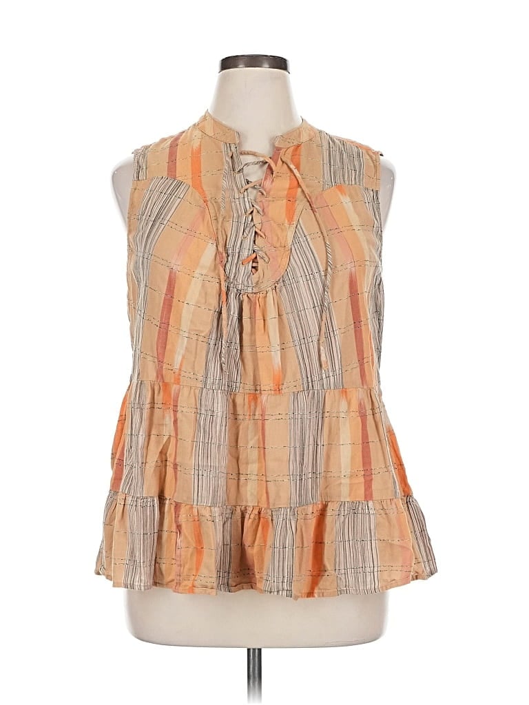 Pre-owned Style & Co Sleeveless Blouse In Orange