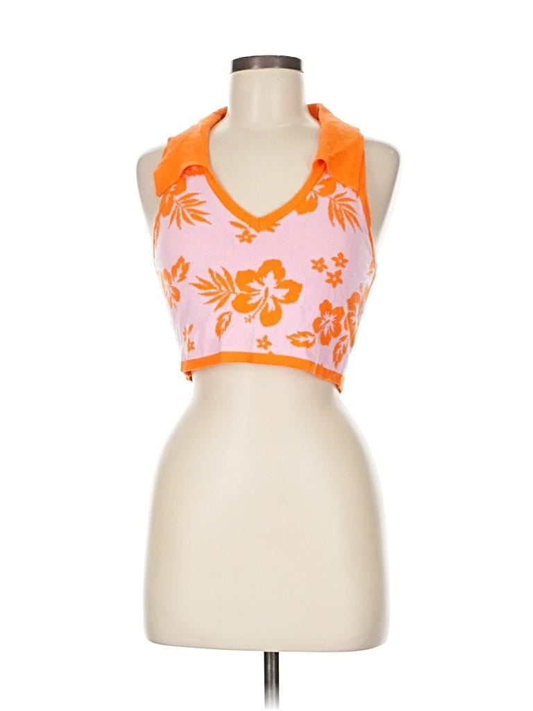 Pre-owned Wild Fable Cardigan Sweater In Orange