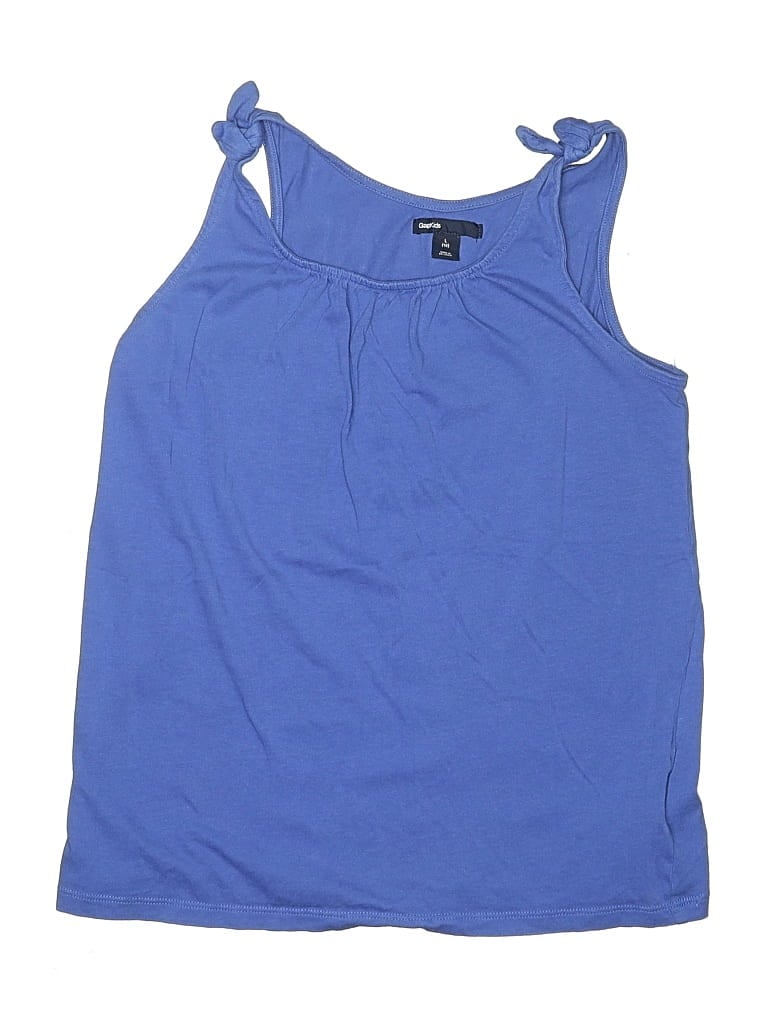 Click to view more detailed imagery on our partner's website Pre-owned Gap Kids' Tank Top Blue Halter Neckline Tops