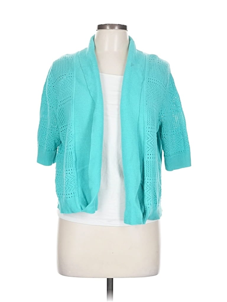 Pre-owned 89th & Madison Cardigan Sweater In Blue