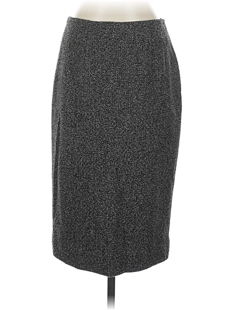 Pre-owned Dana Buchman Formal Skirt In Gray
