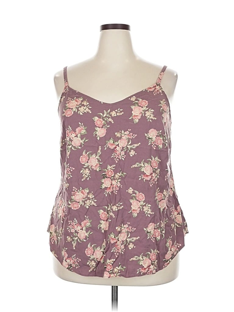 Pre-owned Torrid Sleeveless Top Purple Sweetheart Neckline Tops