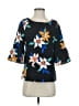 Corey Lynn Calter 100% Polyester Black 3/4 Sleeve Blouse Size 4 - photo 1