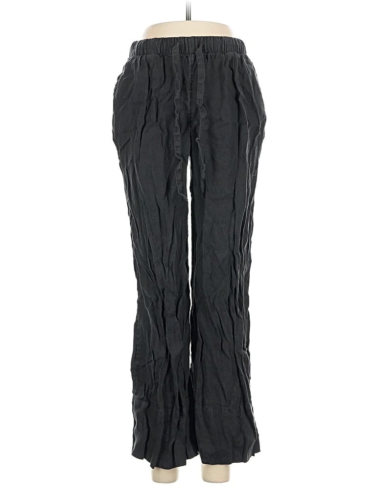 Pre-owned Caslon Linen Pants In Black