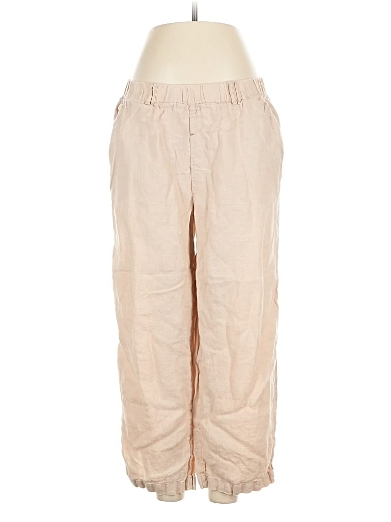Pre-owned Quince Linen Pants In Brown