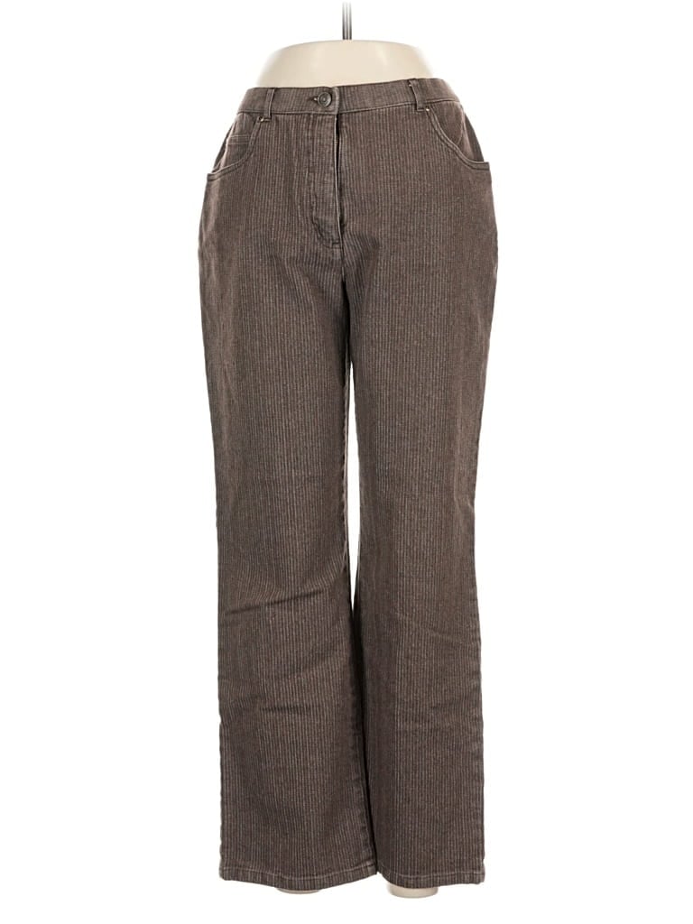Pre-owned Allison Daley Casual Pants In Brown
