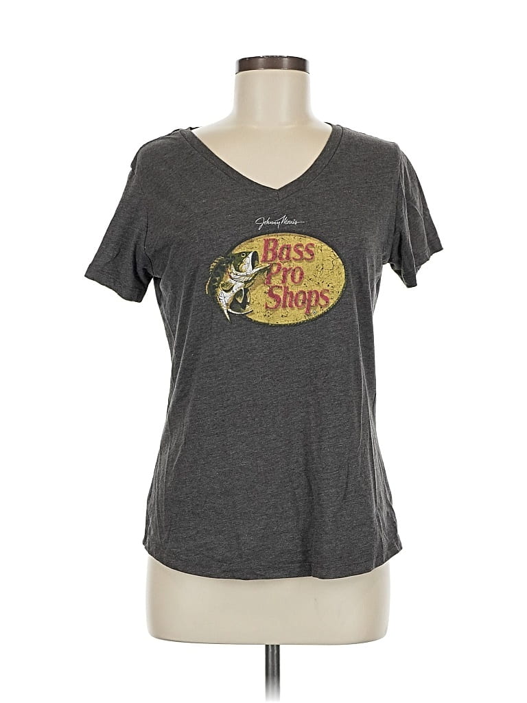Pre-owned Bass Pro Shops Short Sleeve T-shirt In Gray