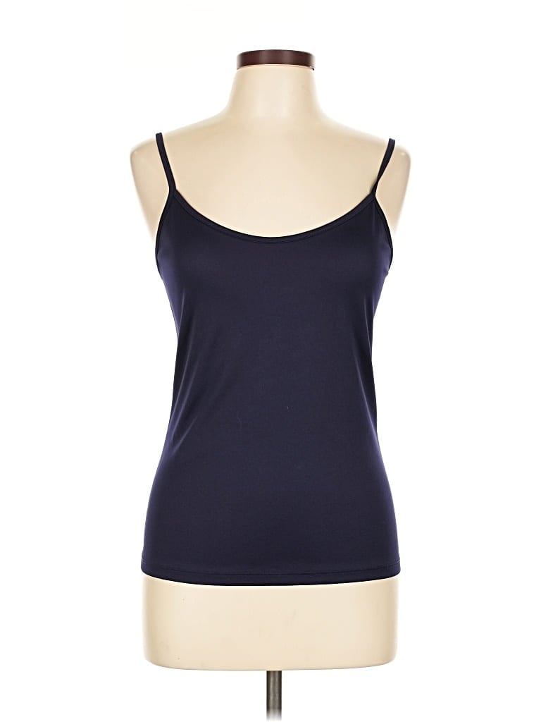 Pre-owned Inc International Concepts Tank Top Blue Strapless Neckline Tops