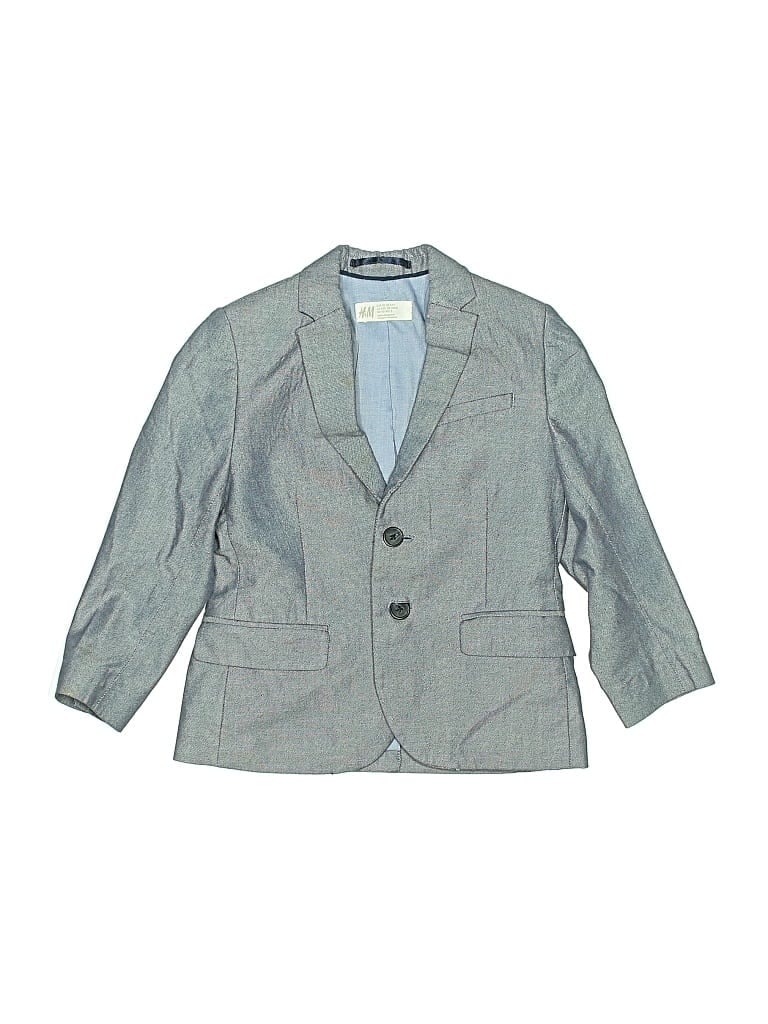 Pre-owned H&m Kids' Blazer Jacket In Blue
