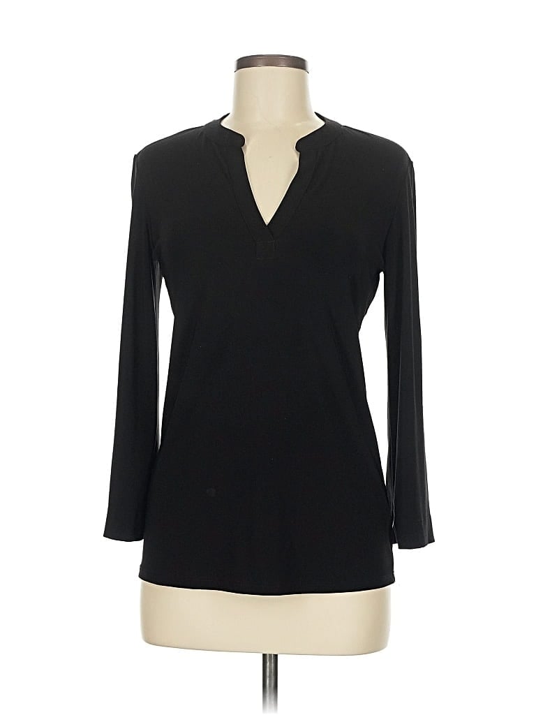 Pre-owned Joseph Ribkoff 3/4 Sleeve T-shirt In Black