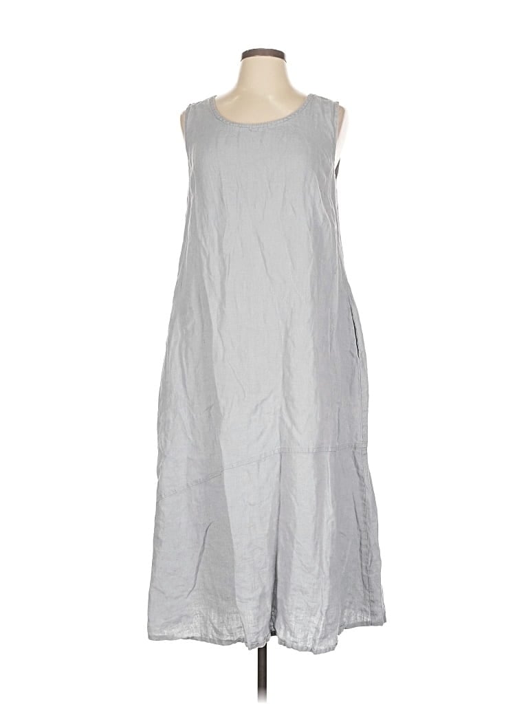 Pre-owned Flax Casual Dress In Gray