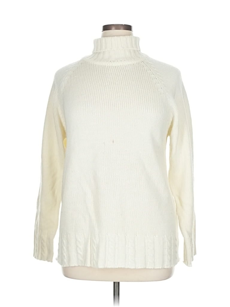 Pre-owned Designers Originals Turtleneck Sweater In White