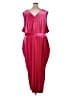 Universal Standard Solid Burgundy Jumpsuit Size 4 - photo 2