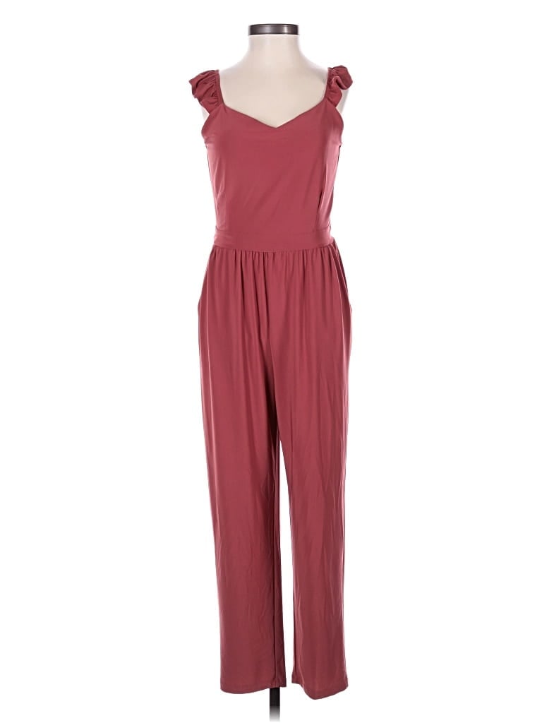 Pre-owned Muse Jumpsuit In Burgundy