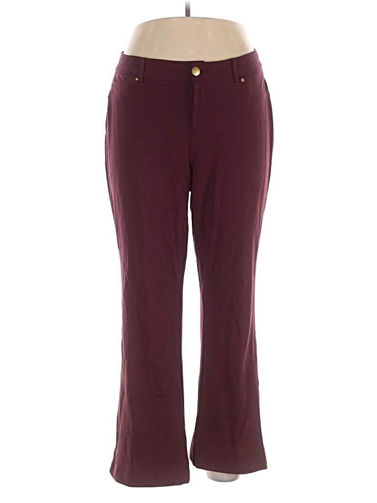 Click to view more detailed imagery on our partner's website Pre-owned Inc International Concepts Casual Pants In Burgundy