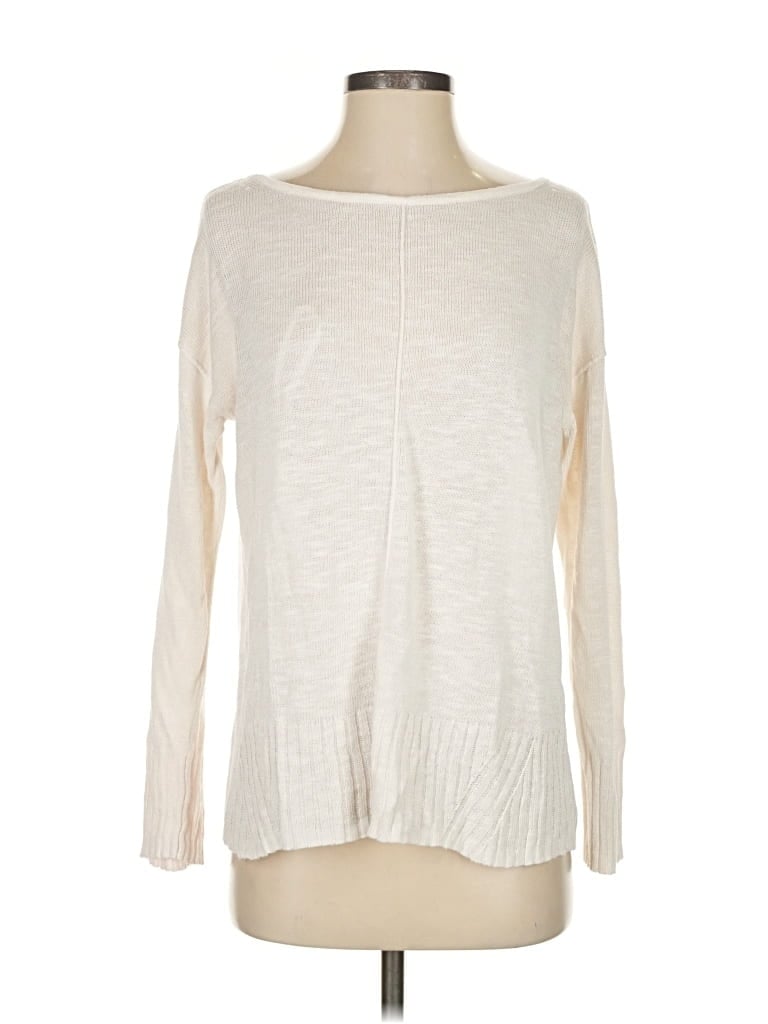 Pre-owned Banana Republic Factory Store Pullover Sweater In White