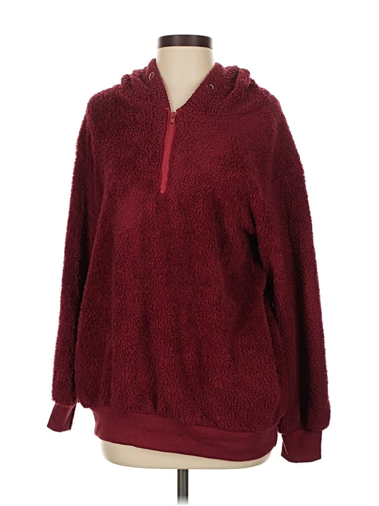 Pre-owned Unbranded Pullover Sweater In Burgundy