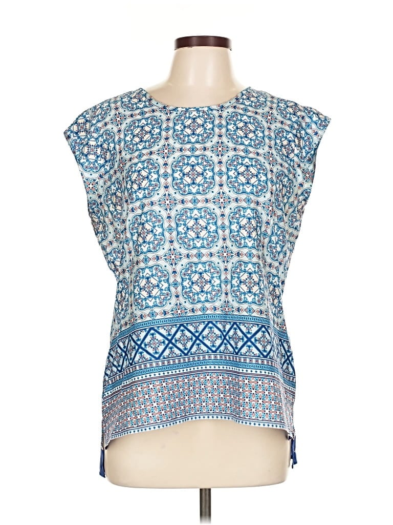 Pre-owned The Limited Sleeveless Blouse In Blue
