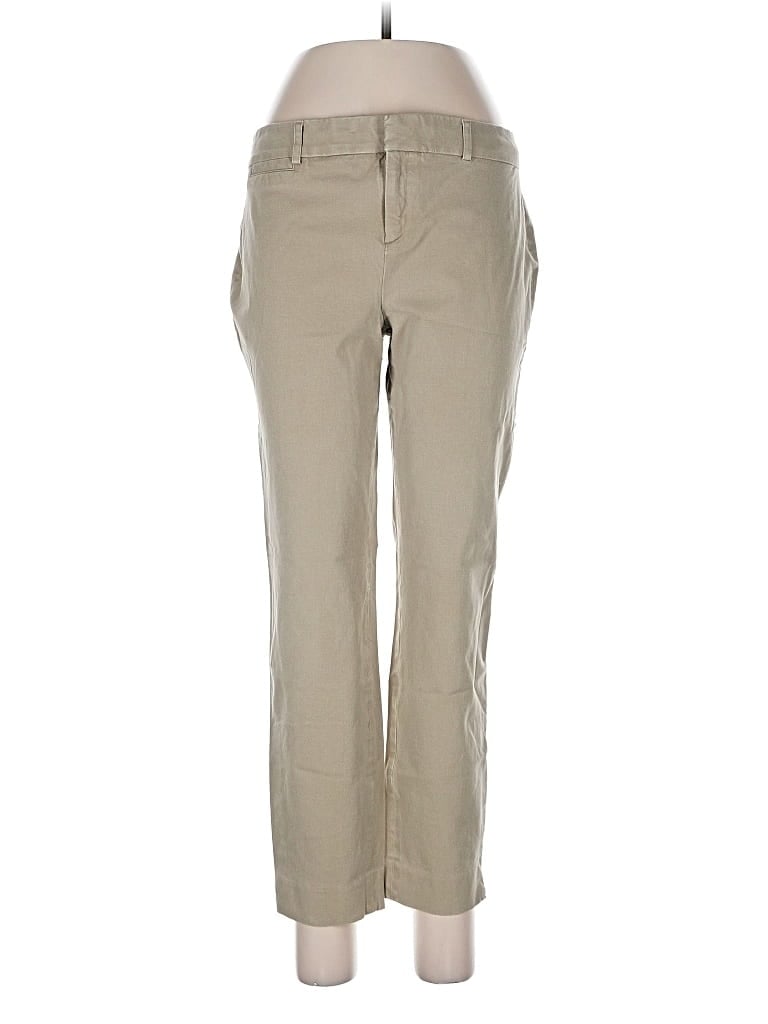 Pre-owned Crown & Ivy Khaki Pant In Brown