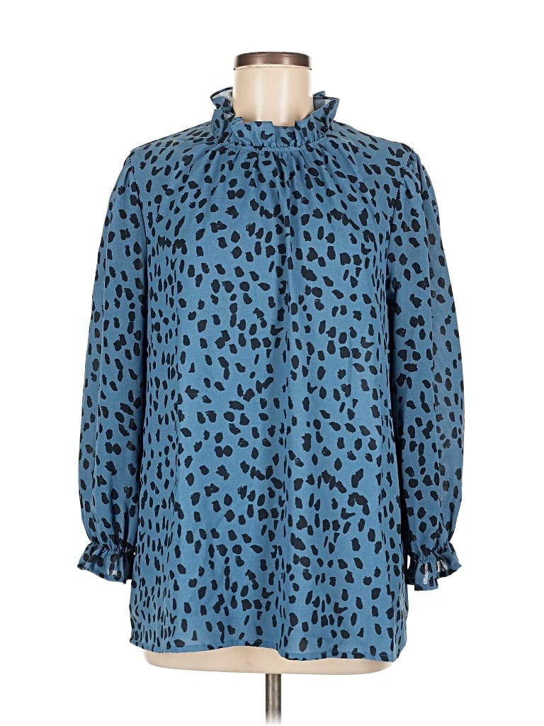 Click to view more detailed imagery on our partner's website Pre-owned Unbranded Long Sleeve Blouse In Blue