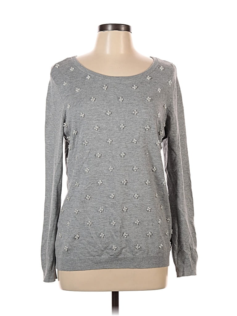 Click to view more detailed imagery on our partner's website Pre-owned Charter Club Long Sleeve T-shirt In Gray