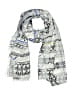 Cejon Accessories Inc. 100% Polyester Gray Ivory Scarf One size - photo 1