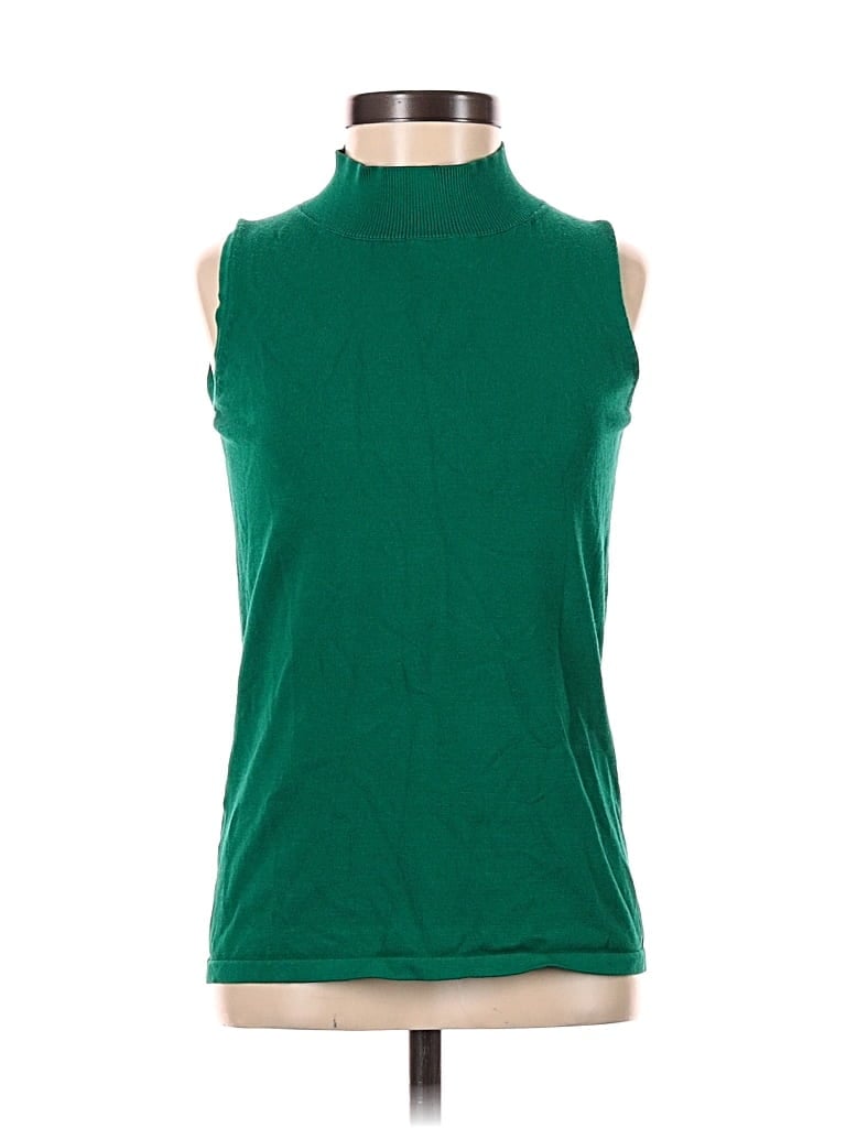 Pre-owned Ann Taylor Sweater Vest In Green