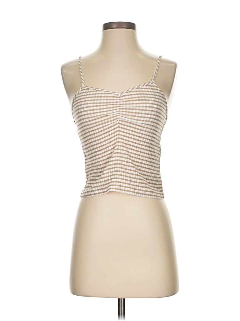 Primark Sleeveless Top Ivory Strapless Neckline Tops In Multi