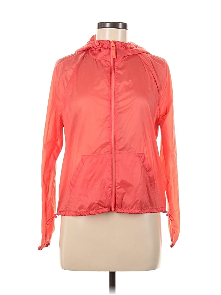 Pre-owned Abercrombie & Fitch Windbreaker Jacket In Orange