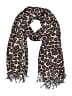 Unbranded Animal Print Burgundy Brown Scarf One size - photo 1