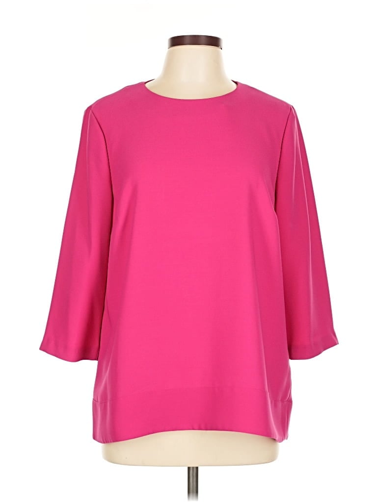 Pre-owned Hobbs London 3/4 Sleeve T-shirt In Pink