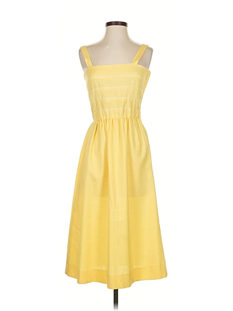 Pre-owned Assorted Brands Casual Dress In Yellow