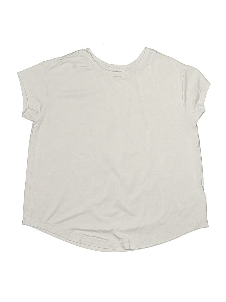 Pre-owned Athleta Girl Kids' Short Sleeve T-shirt In White