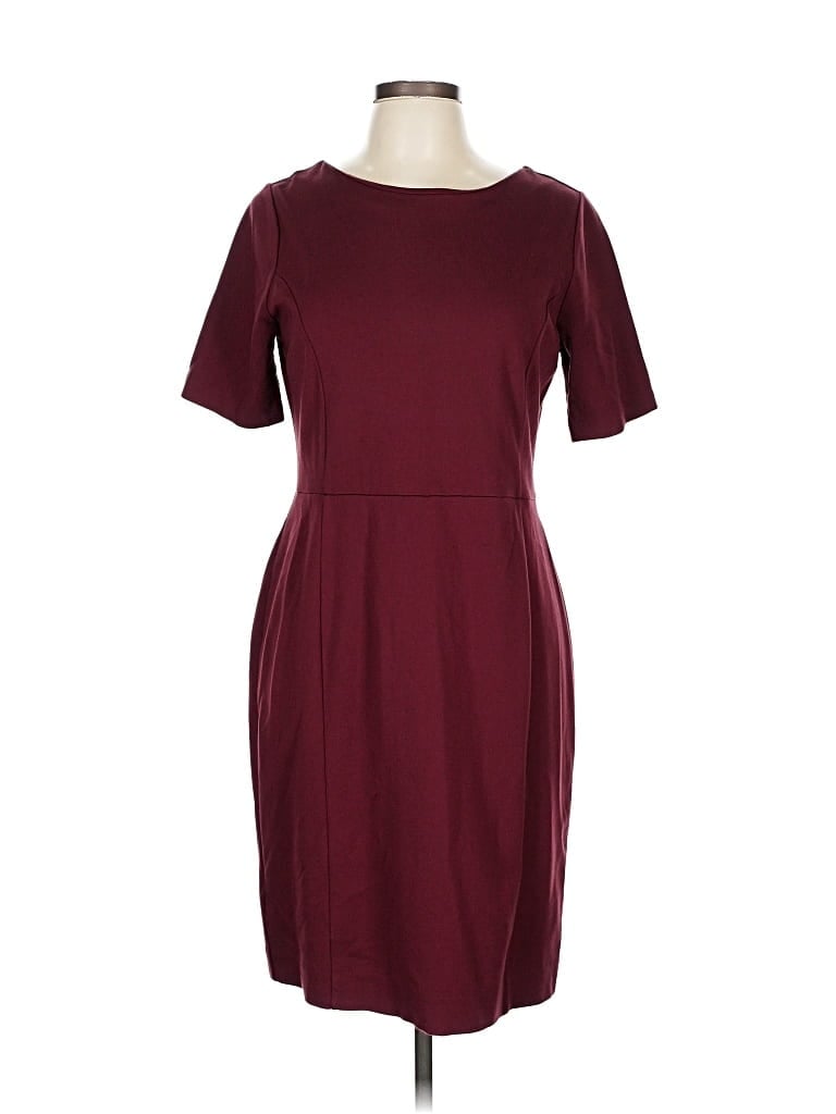 Click to view more detailed imagery on our partner's website Pre-owned Ann Taylor Casual Dress In Burgundy