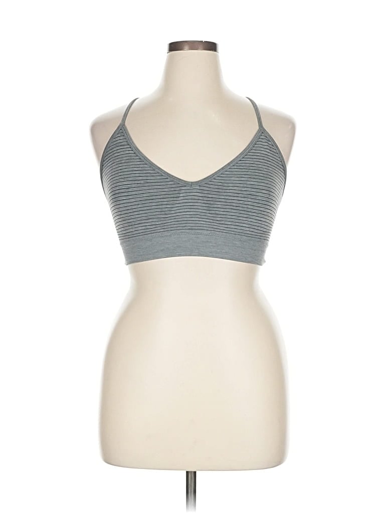 Pre-owned Secret Treasures Tank Top Gray Halter Neckline Tops