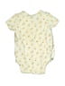 Amazon Essentials 100% Cotton Print Yellow Short Sleeve Onesie Size 3-6 mo - photo 2