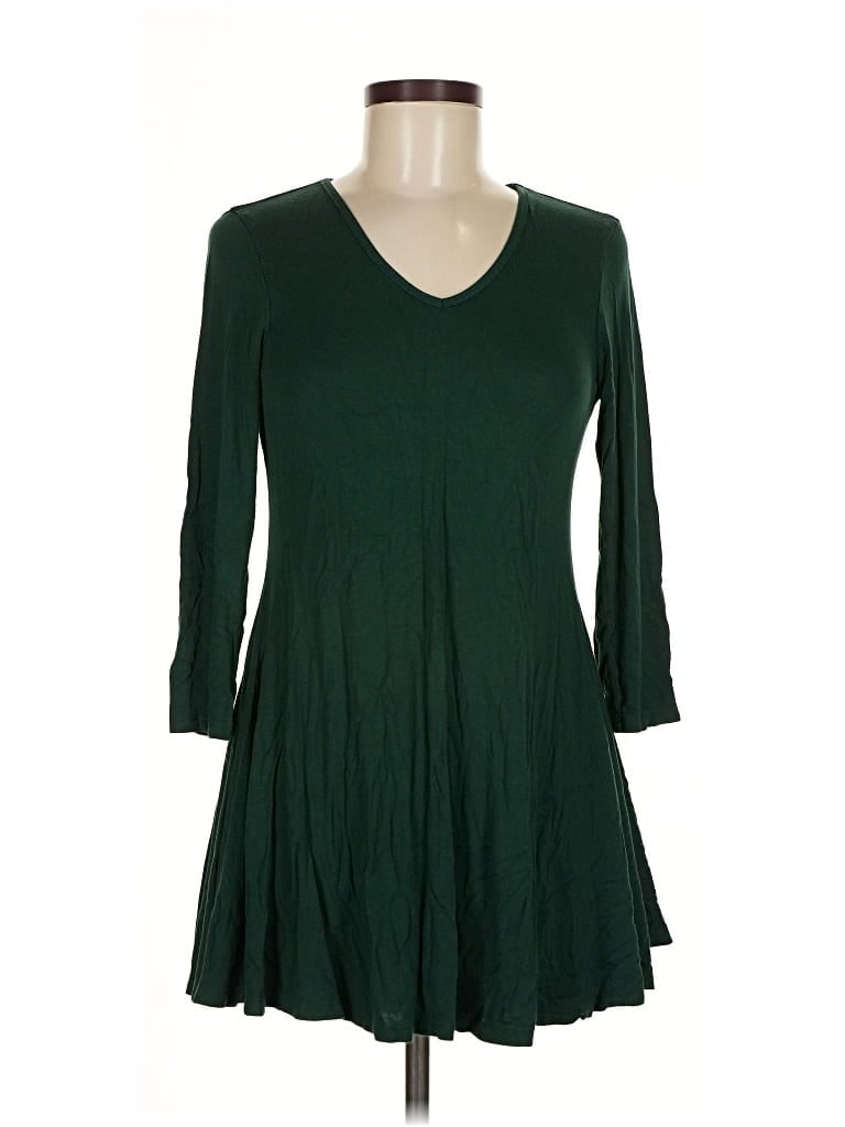 Pre-owned 24seven Comfort Apparel 3/4 Sleeve T-shirt In Green