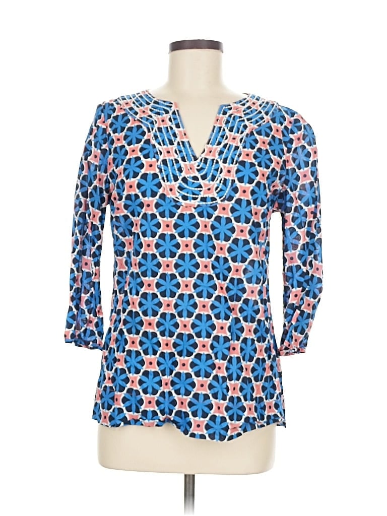 Click to view more detailed imagery on our partner's website Pre-owned Boden 3/4 Sleeve Blouse In Blue