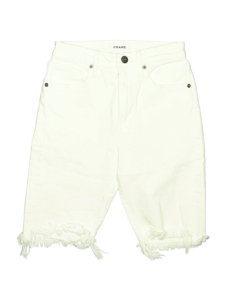 Pre-owned Frame Denim Shorts In White