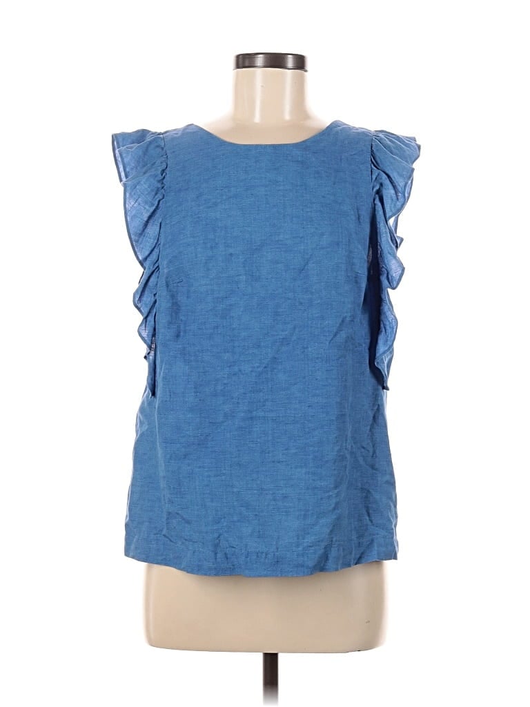 Pre-owned M.i.h. Jeans Sleeveless Blouse In Blue