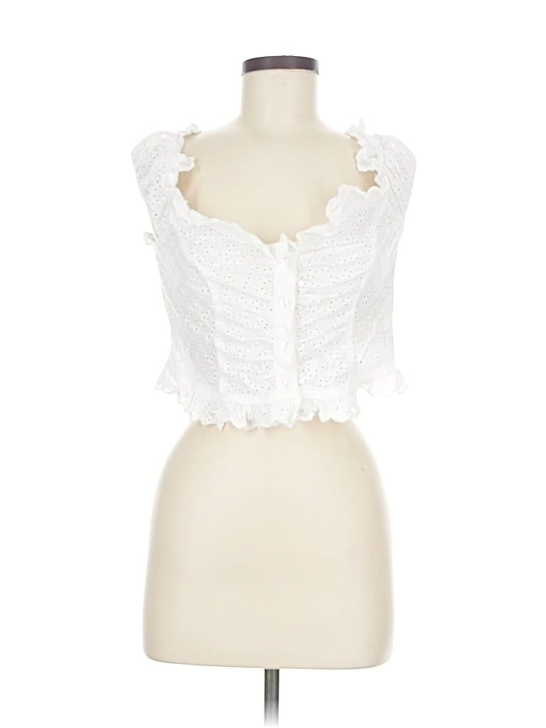Click to view more detailed imagery on our partner's website Pre-owned Asos Design Sleeveless Blouse In White