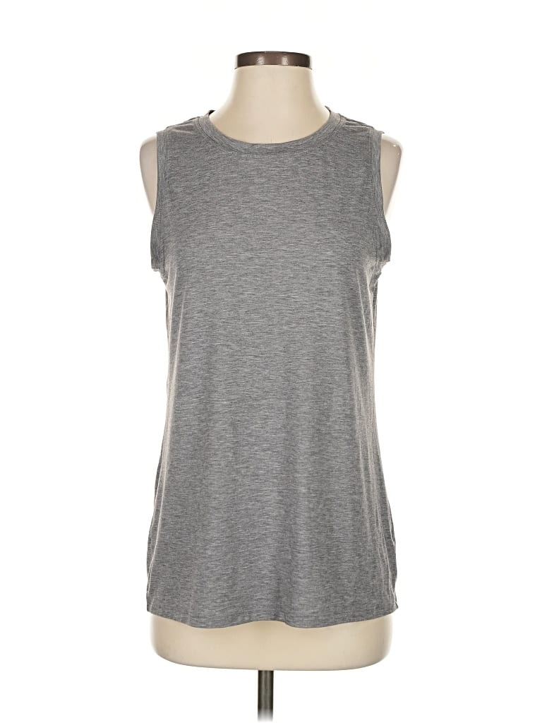 Pre-owned Athleta Sleeveless T-shirt In Gray