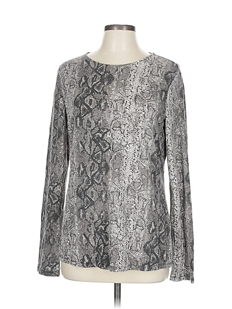 Pre-owned Gibson Long Sleeve Blouse In Silver