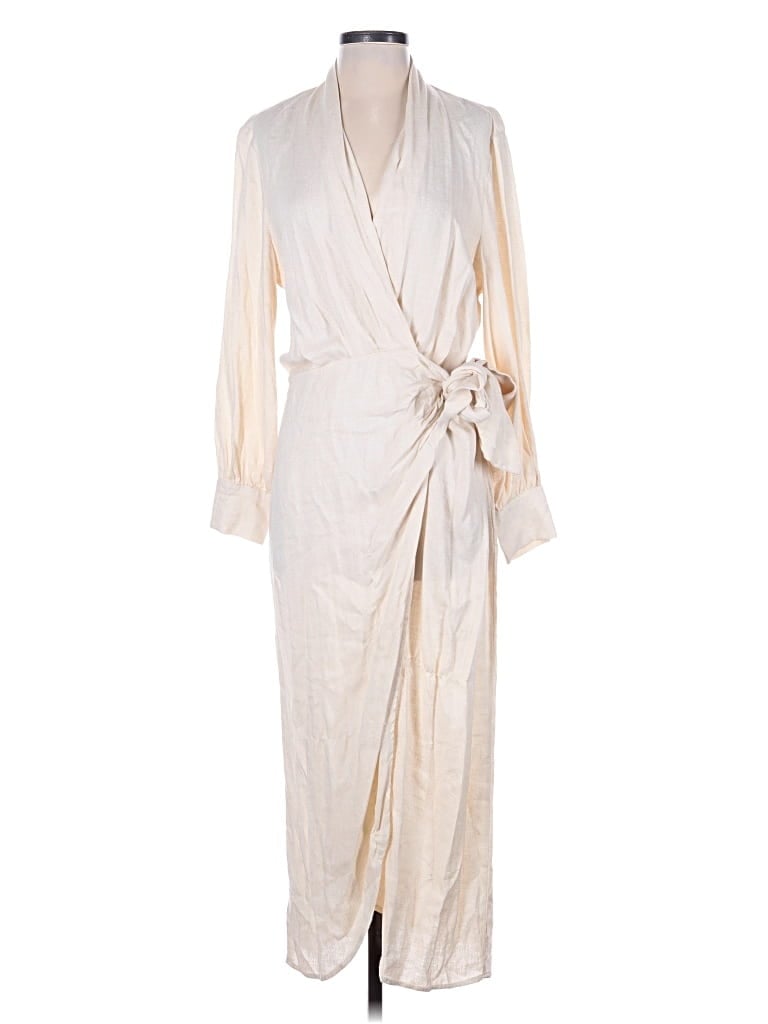 Pre-owned Mng Casual Dress In White