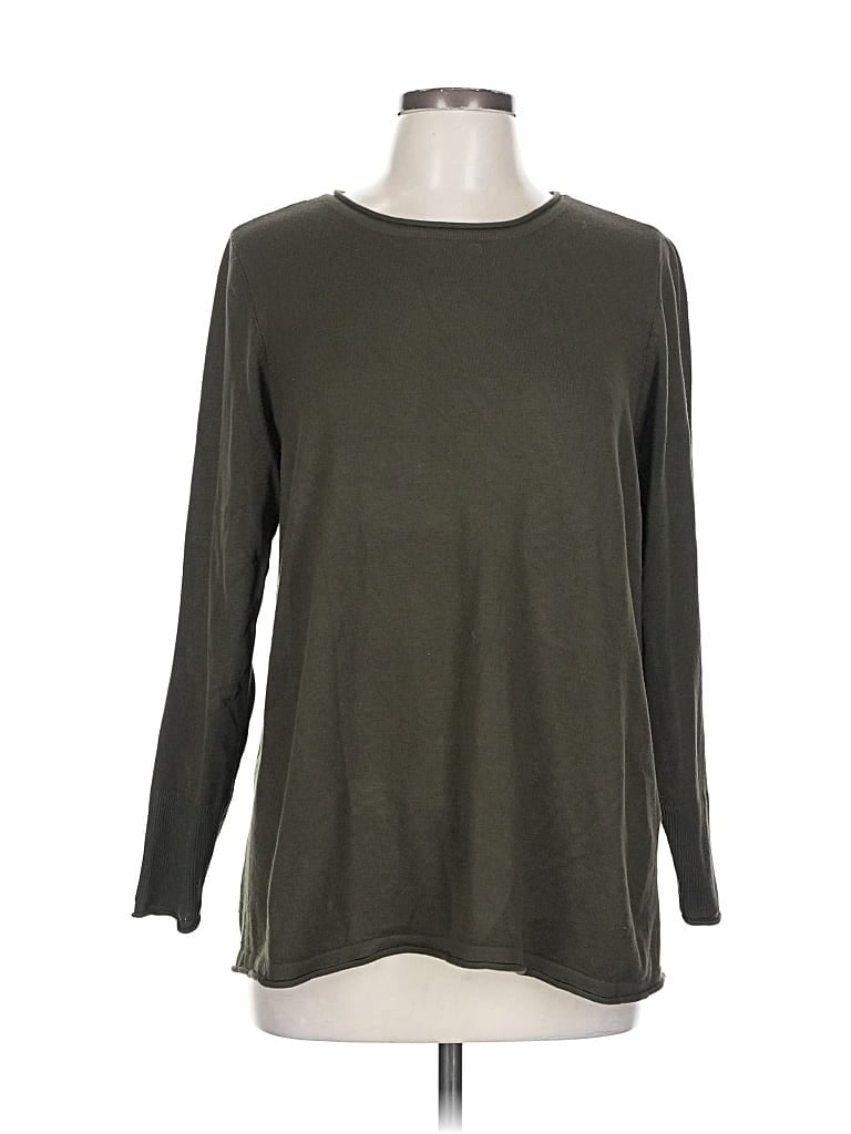 Pre-owned Chico's Pullover Sweater In Green