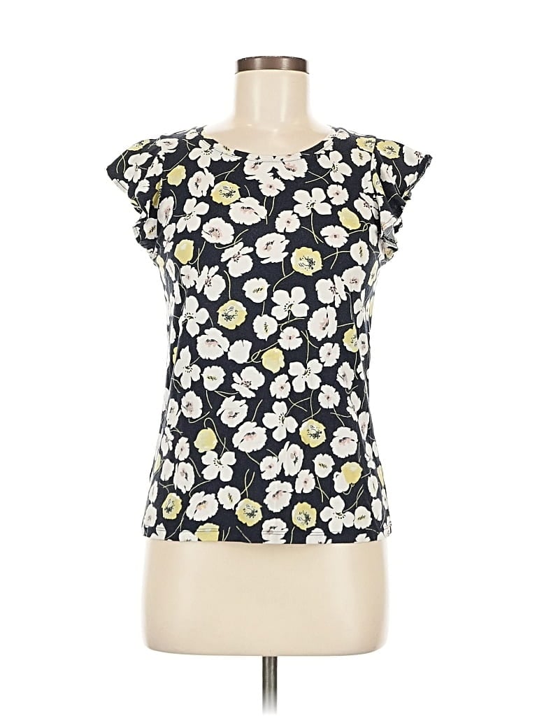 Pre-owned Ann Taylor Factory Sleeveless T-shirt In White