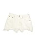 Zara Ivory Denim Shorts Size 10 - photo 1