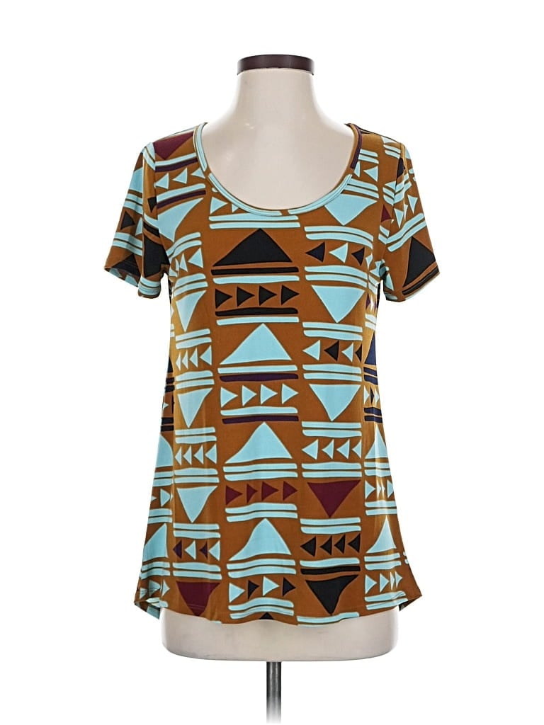 Pre-owned Lularoe Short Sleeve T-shirt In Blue